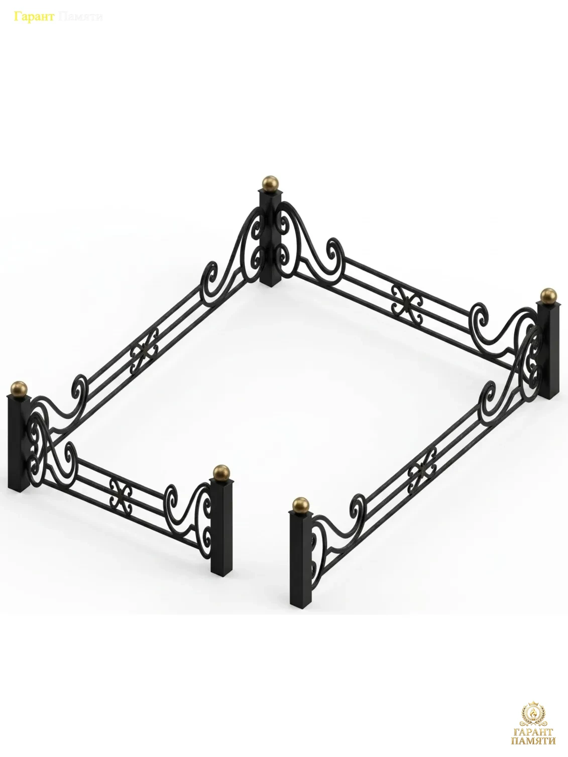 Каваная ограда Низкая